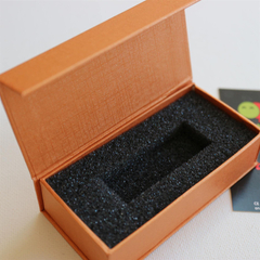 Magnetic USB Presentation Gift Boxes Cream Flash Drives Removable Drives Wedding USB Packaging Box