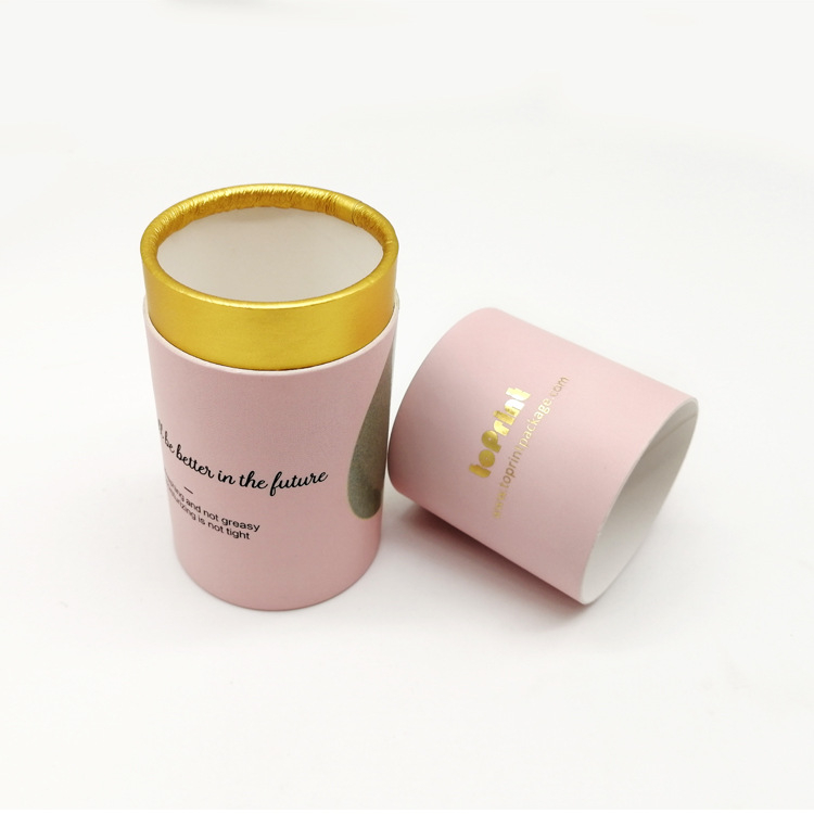 Customized Perfume Essential Oil Bottle Packaging Box White Cardboard Round Packaging Tube Boxes for DIY Gift