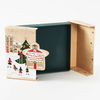 Golden Christmas Chocolate Box Packaging Bauble Gift Box Lid Chocolate Candy Cookie Children Favor Christmas Box