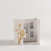 Luxury White Double Open Paper Cardboard Magnetic Closure Essence Oil Perfume Bottle Sample Gift Set Packaging Box with Insert