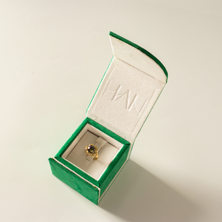 Wholesale Magnet Boxes Packaging Green Magnetic Closure Jewelry Gift Rigid Paper Box Luxury Folding Magnetic Box With Insert