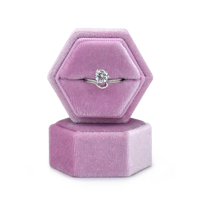 Hot Selling Jewelry Packaging Box Pendant Earrings Bracelet Necklace Gift Boxes Cases Pink Velvet Wedding Ring Jewelry Box