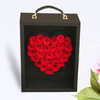 New Product Release Satin Acrylic Valentine's Day Flower Rose Gift Packaging Empty Box Hand-held Wine Gift Box