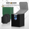 Custom LOGO 100+ TCG Trading Storage Gift Case PU Leather Holder Games Playing Trading Cards Deck Box