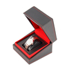 Custom Luxury Handmade Solid Color Pu Leather Single Watch Gift Box Quartz Watch Mechanical Watch Packaging Box Pillow Insert