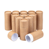 Kraft Paperboard Tubes Round Kraft Paper Pencil Containers Tea Box