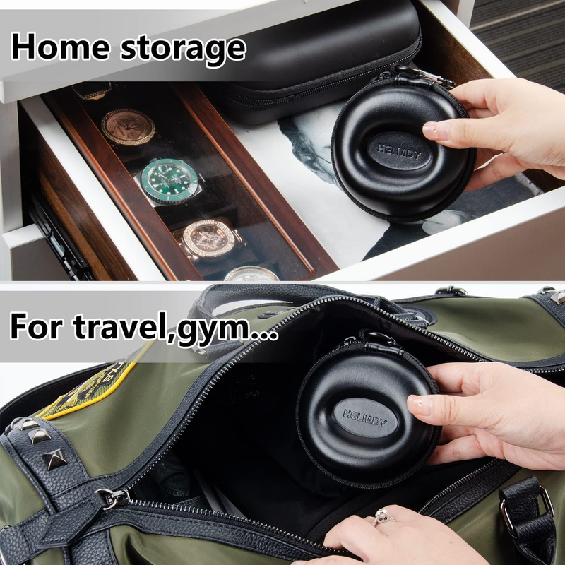 Customize Travel Portable Protective EVA Watch Hard Case Box Storage Zipper Pouch With Foam