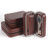 Accept OEM Personalized Luxury PU Leather Travel Watch Storage Case Wrist Watch Packaging Box for Display with Zipper 