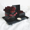 High Quality Round Shape Paper Hat Flower Box For Flower Display Bouquet With Logo Ribbon Design