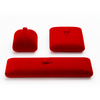 New Design Velvet Ring Pendant Bracelet Necklace Jewellery Gift Packaging Case Set Double Opening Jewelry Display Box