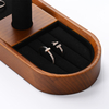Luxury Wooden Watch Holder Bracelet Display Stand Microfiber Watch Display Stand Jewelry Organizer Box