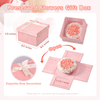 Custom Design Logo Luxury Valentine Flower Explosion Gift Packaging Box DIY Valentine's Day Rose Surprise Gift Box
