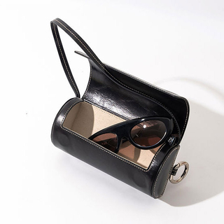 Pu Leather Portable Sunglasses Case Fashion Designer Eyewear Pouch Card Holder Sunglass Roll Bag Organizer Packaging