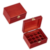 6 Grid Small Essential Oil Packaging Box Cherry Wood Color Essential Oil Bottle with Packaging Box