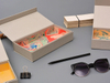 Marble sunglasses organizer box paper box packaging Gold logo magnetic Flip erasers pencil custom glasses packaging case