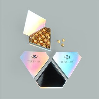 Handmade Custom Laser Paper Magnetic Closure Wedding Chocolate Candy Storage Box Chocolate Truffle Packaging Paper Gift Boxes