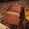 Wholesale Black Walnut Solid Wood Proposal Music Rings Box Packaging Display for Birthday Gift Girl Wooden Music Box
