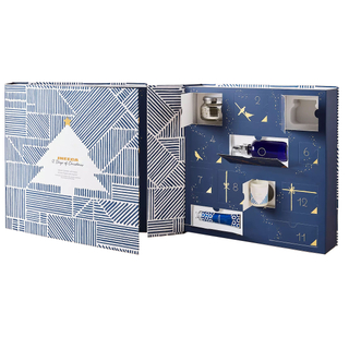 Christmas Skincare Advent Calendar 12 Box Custom Holiday Gift Lipsticks Perfume Set Paper Makeup Facial Beauty Care Package Box