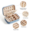 High Quality Custom Girl Earrings Ring Gift Case Plush Jewellery Organizer Travel Portable Velvet Jewelry Box