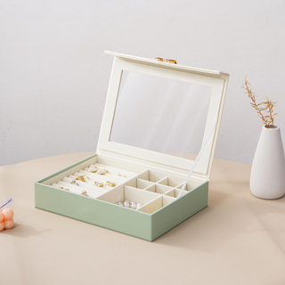 Wholesale Large Case Custom Logo Luxury Jewelry Necklace Earrings Ring Organizer With Drawers For Storage Necklace