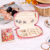 New Design Factory Price Women Girls Organizer Layered Leather Portable Jewel Case Jewelry Packaging Gift Boxes Travel Jewelry
