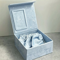 Elegant Velvet Baby Keepsake Box Memory Organizer for wholesale