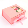 Magnetic Foldable Paper Rose Flower Necklace Gift Packaging Box 