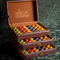 Vintage Leather Suitcase Chocolate Packaging Box Christmas Personalized Drawer Valentine Candy Packaging for Desserts