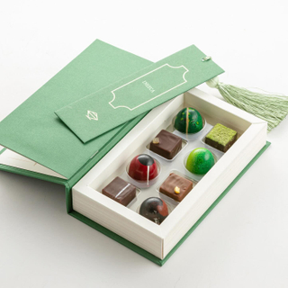 Book Shaped Paper Chocolate Candy Packaging Boxes