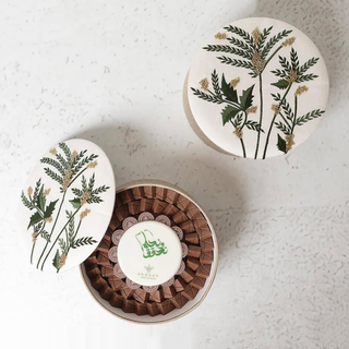 Beaded Embroidered Chocolate Dates Box