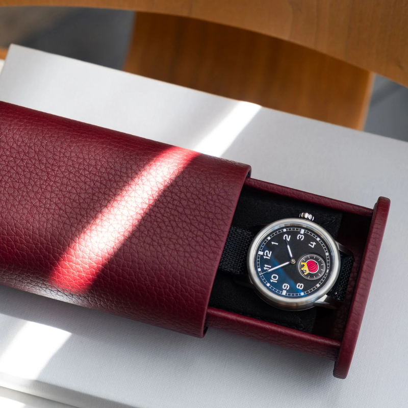 leather single travel watch strap storage gift box