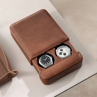 Double Slot Sliding Drawer Watch Box