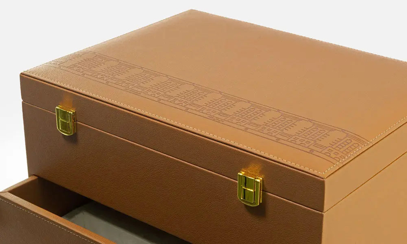 Luxury Leather Coffee Cup Packaging Box