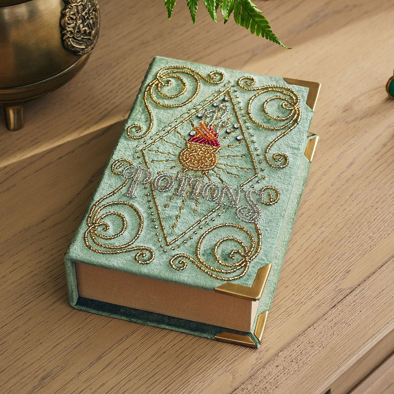 Sorcery Book Velvet Jewelry Box Earring Jewelry Box Organizer