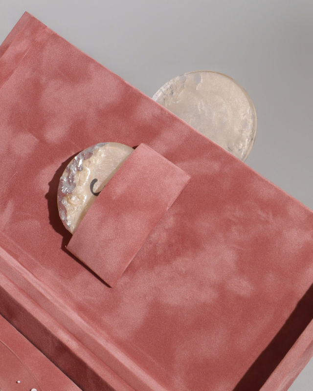 Pink Necklace Storage Box with Logo Wedding Gift Box Pearl Jewelry Double Open Custom Velvet Bracelet Jewelry Box Packaging
