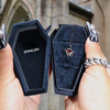 Halloween Coffin Engagement Ring Necklace Box