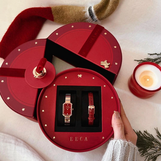 Christmas Double Door Bracelet Watch Gift Box