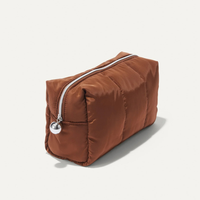 Small Portable Foldable Travel Cosmetic Bag Toiletries Bags Packaging Boxes Set Fluffy Makeup Zipper Pouch Bag Organizer