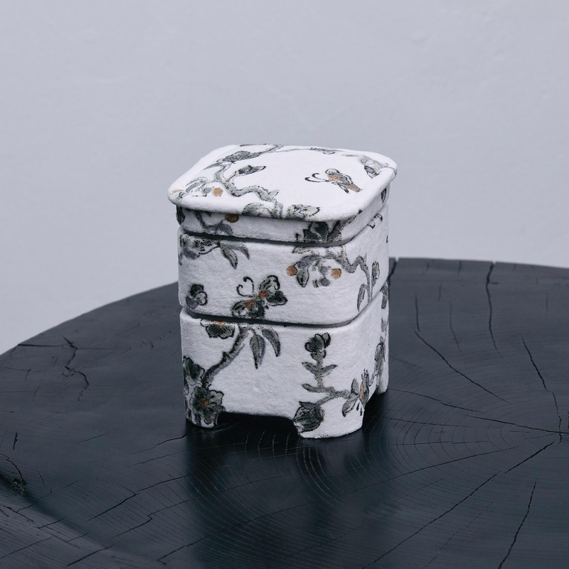 Small Square Marble Effect Jewelry Packaging Box Fabric Ring Case Box Jewelry Storage Box Set for Ring Earring Bracelet