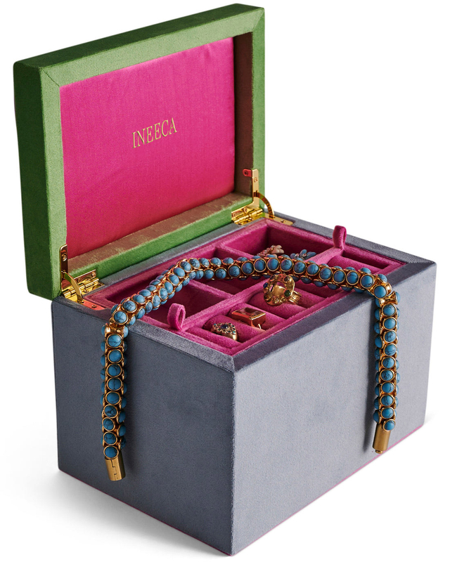 Purple Pink Jewelry Box Custom Logo Printed Velvet Luxury Case Necklace Bracelet Box Packaging Jewelry Premium Packaging