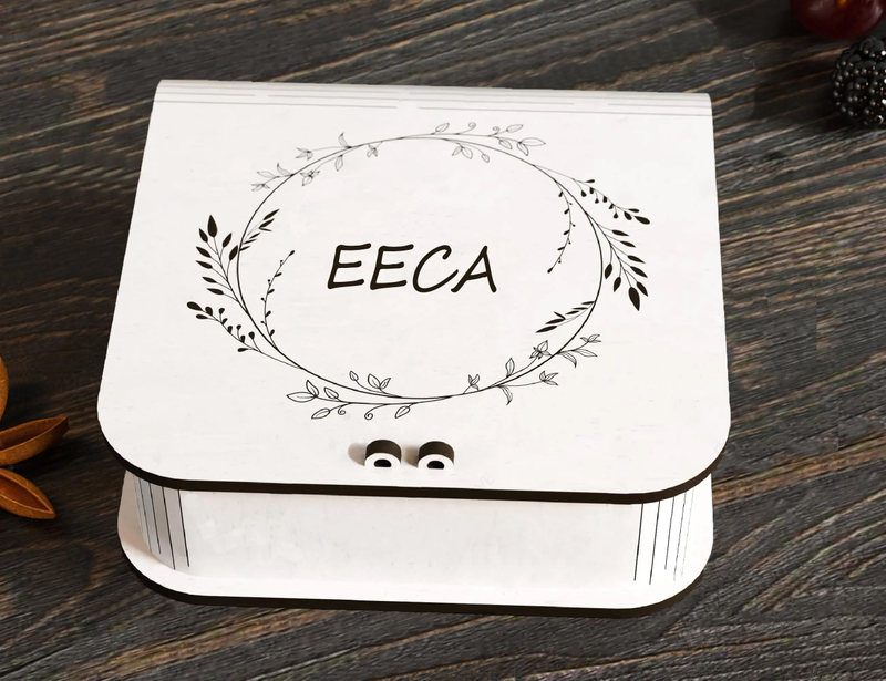 Book Shaped Box Jewelry Packaging Ring Custom Logo White Jewelry Boxes for Bracelet Earring Wooden Storage Boxes With Lock