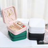 Luxury PU Leather Storage Earrings Necklace Ring Jewelry Display Box