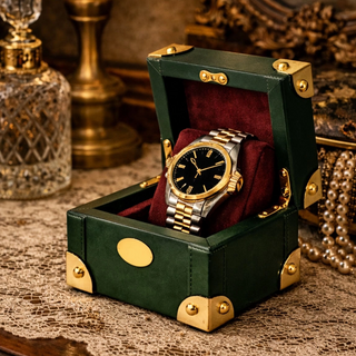 Premium Green Leather Watch Box Storage Wholesale 