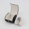Luxury Black Pu Leather Single Watch Roll Packaging Box High Quality Travel Watch Leather Storage Box Case for Women