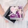 Ins Style Birthday Creative Lipstick Necklace Rose Flower Double Layer Rotating Jewelry Box Soap Flower Gift Packaging Box