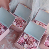 Simple Modern PU Leather Portable Eternal Preserved Rose Flower Drawer Gift Box Wedding Jewelry Lipstick Storage Packaging Box