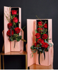 New Rectangular Paper Flip Lid Valentine's Day Rose Flower Bouquet Gift Packaging Box for Florists Wholesale