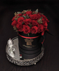Custom Luxury Round Velvet Flower Box Cardboard Fleur Valentines Roses Gift Packaging Flower Arrangement Box