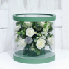 New Valentine's Day Transparent Pvc Round Windowed Portable Cake Flower Arrangement Gift Box