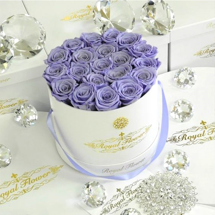 Hot Sale Round Paper Mother's Day Wedding Valentine's Christmas Day Preserved Rose Flower Bouquet Present Gift Packaging Box